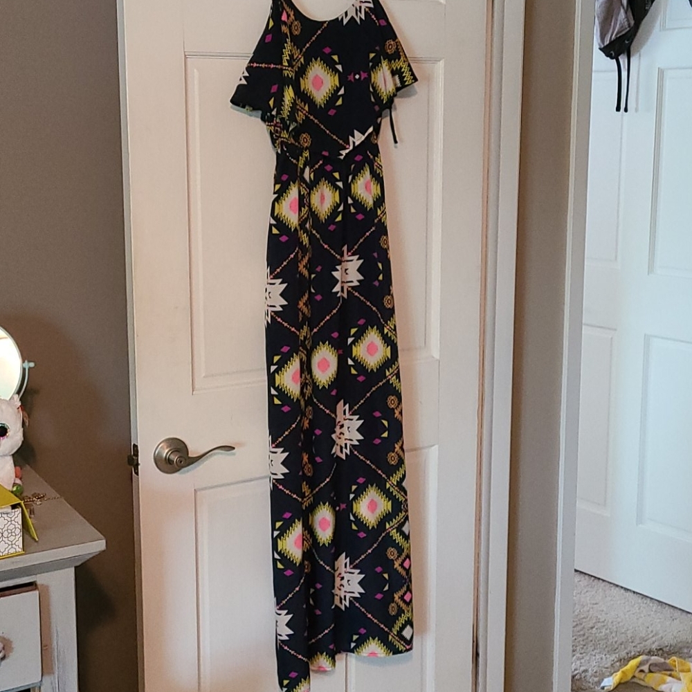 Aztec maxi dress